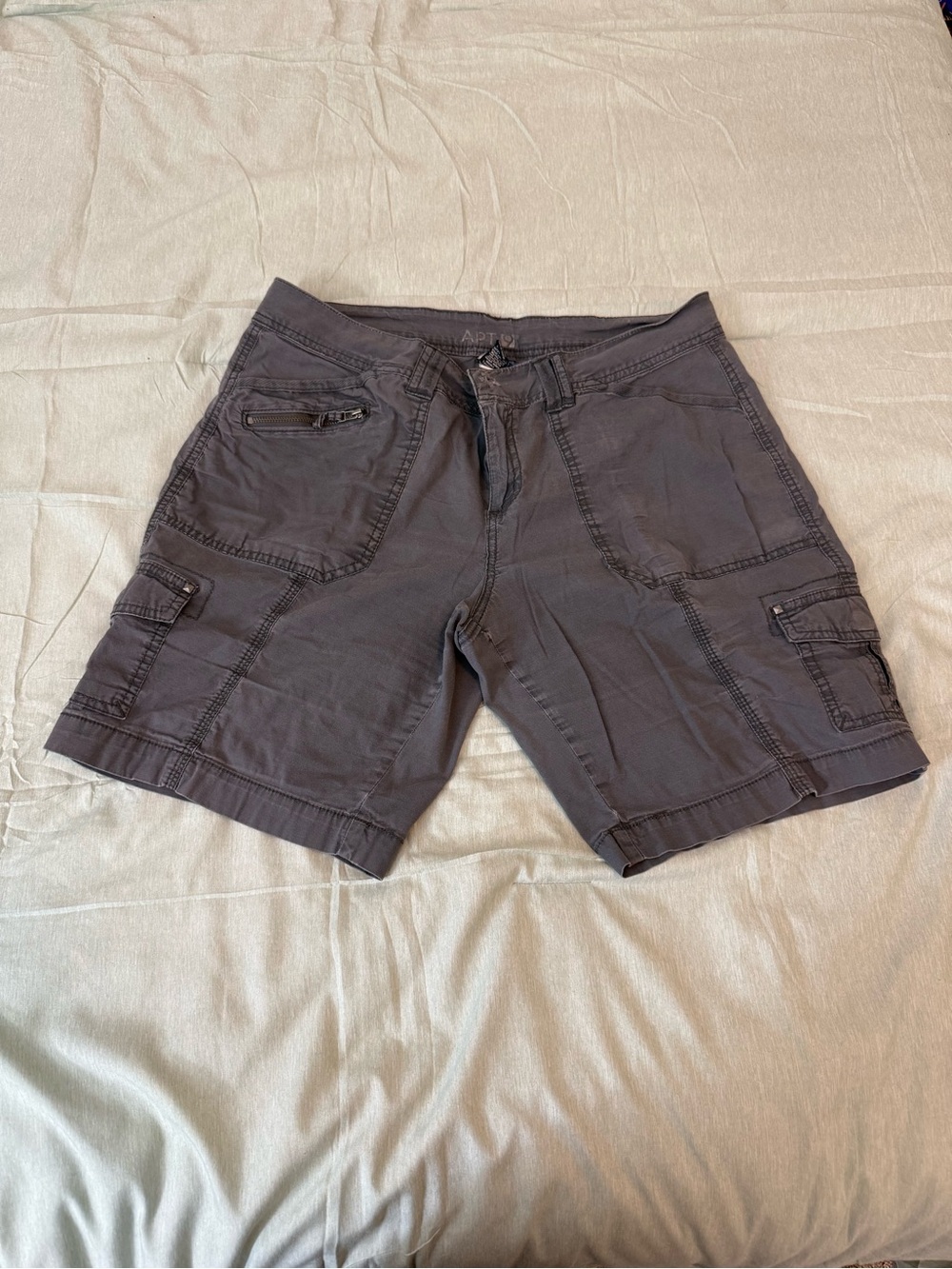 Women’s Cargo Shorts in Charcoal Gray - Casual Utility Style